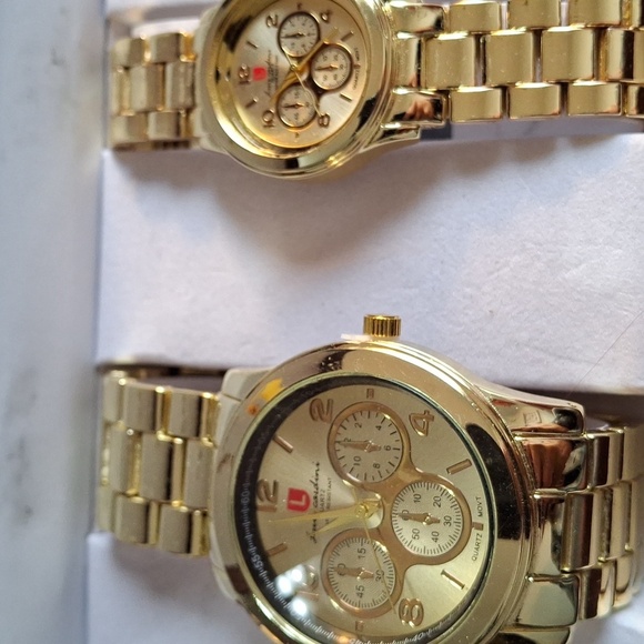 Luis Cardini NWT watches his & hers, water resistant, stainless steel (W037) main image 3